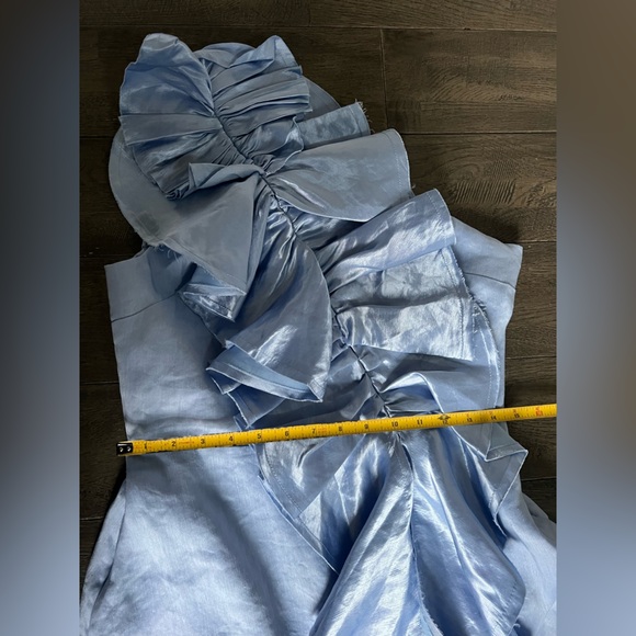 Aje Adelia One-Shoulder Ruffled Dupioni-Trimmed Midi Dress AU 10 US 6 NWT 595$ - Picture 14 of 15